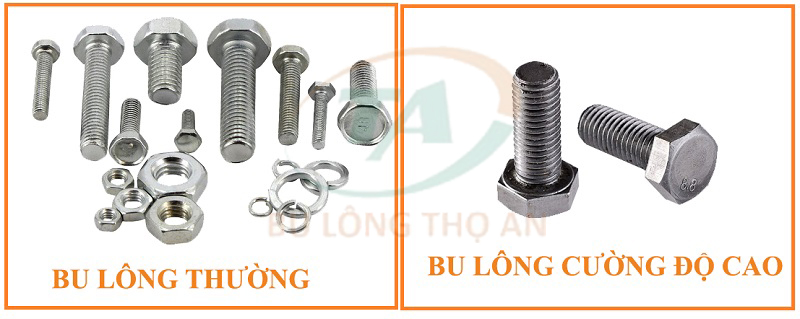 So sánh bu lông thường và bu lông cường độ cao